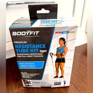 BodyFit Premium Resistance Tube Kit Light With Door Anchor Mesh Bag